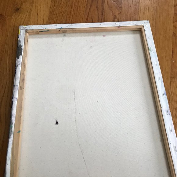 Original Painting on Canvas Flowers Abstract Signed Artwork Colorful - Picture 7 of 7